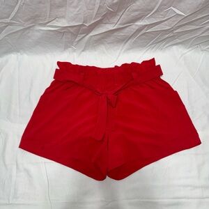 Athleta High Waist Red Women's Shorts